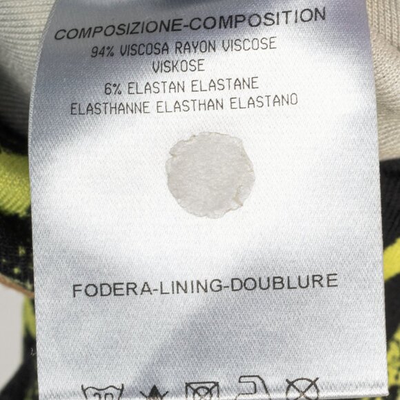 McQ Alexander McQueen Neon-Green Camouflage-Print Jersey Bodycon Dress - Picture 10 of 11